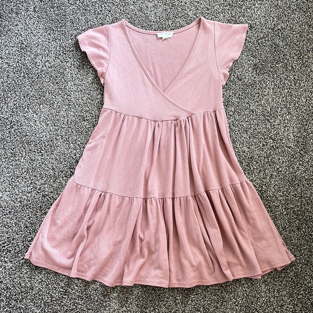See You Monday pink babydoll dress